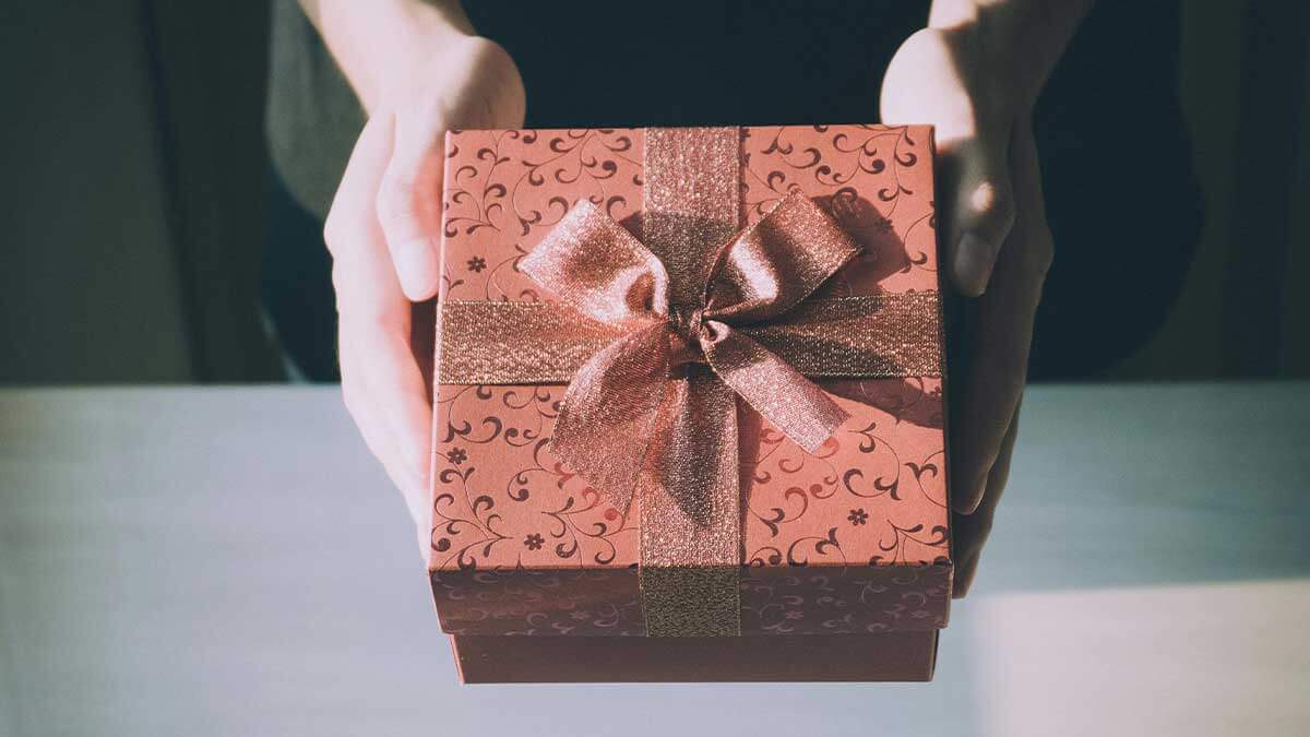 A photo of a Gift referring to personalization